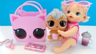 ОГРОМНАЯ СЕСТРИЧКА ЛОЛ ПОЯВИСЬ! Видео для детей Куклы Сюрпризы Игрушки 108мама тиви