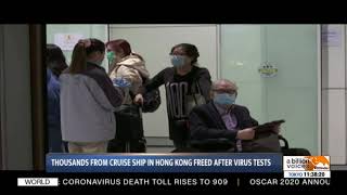Thousands from cruise ship in Hong Kong freed after virus tests