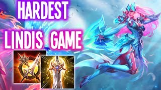 MY HARDEST LINDIS AOV GAME(VERSUS RANK1 DARKBREAKER&FRIENDS) | Arena of VAlor Lindis ROV Build