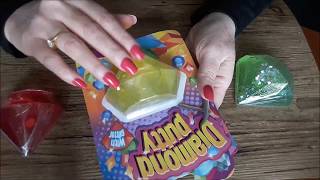 Relaxing Pressing Slime ASMR! Most Satisfying Slime Video SLIME TRASPARENT DIAMONT