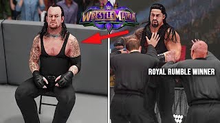 WWE 2K19 Universe Mode - This Will Happen If Undertaker & Royal Rumble Winner Rivals Before Mania!