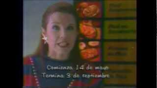JOHANNA ROSALY EN EL COMERCIAL DE LOS 80 DE POLLOS PICU