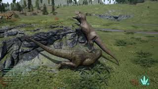 The Isle  Fully Grown Adult T-Rex Duo Gameplay