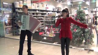 "Под небом Парижа" (Cover). Диана Анкудинова (Diana Ankudinova) и Андрей Захаров(аккордеон)