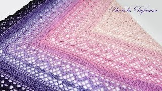 Красавица-шаль Klaziena. Часть 1. The beautiful shawl Klaziena. Part 1.