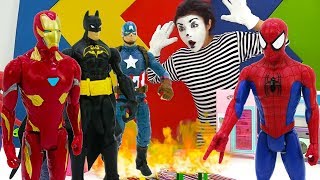 Funny Kids Show: Pretend play with Superhero toys