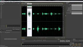 Adobe Audition - как редактировать каналы отдельно левый и правый, и добавить тишину