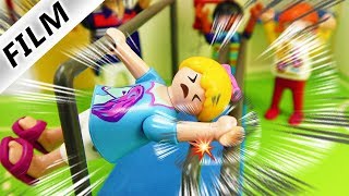 Playmobil Film Deutsch UNFALL AM RECK IM SPORTUNTERRICHT! ARM GEBROCHEN VON HANNAH? Familie Vogel