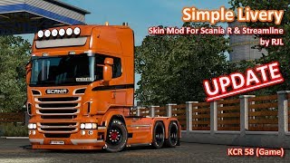 ETS2 | Mod | Simple Livery For Scania R & S by RJL (V1.1) | Review