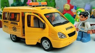 Игрушечные машины ТАКСИ - Car toy videos for kids