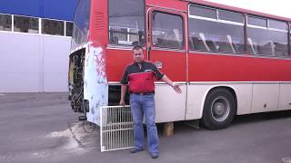 Икарус-256. Началась покраска.