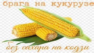 Кукурузная брага БЕЗ САХАРА! на кодзи ANGEL!