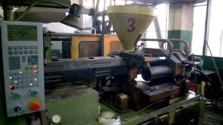 Работа модернизированного термопластавтомата ДА3032 (Термопластавтомат, Хмельницкий)