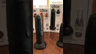 King Cock Uncut Dildo’s - Black