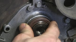 1.9 turbo diesel снимаем и устанавливаем сальник коленвала часть 12