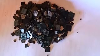 Аффинаж микросхем с 87 телефонов часть 3