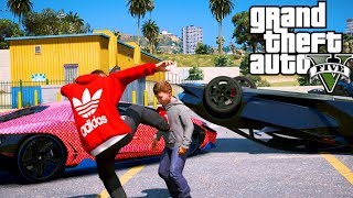GTA 5 MOD VITA REALE DA CALCIATORE ⚽ #32 - CRISTIANO RONALDO PICCHIA A SANGUE RONALDO JR!!