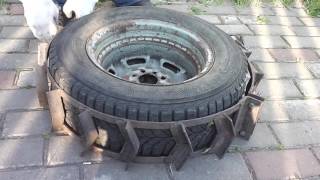 Адаптер к мотоблоку.Грунтозацепы на мотоблок съемные на колеса. Минитрактор из мотоблока .