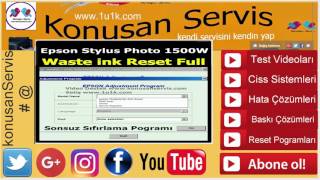 Epson reset programı 1500W