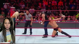 WWE Raw 5/15/17 Dean Ambrose vs The Miz IC Title