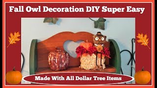 ?Fall Owl DIY all Dollar Tree?