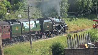 City Of Wells in trouble on the Keighley and Worth Valley Railway
