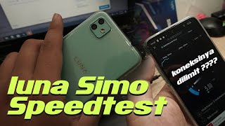 Test kecepatan internet hape tanpa simcard LUNA SIMO, Koneksinya dilimit?