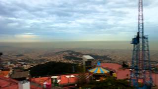 Испания: Панорама Барселоны с горы Тибидабо, ноябрь 2012