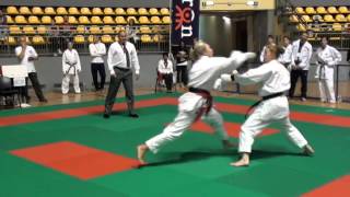 European Championship karate JKS Italy 2012 Jastrebova Anna (Ukraine) 1