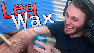 Leg Wax Challenge | Yeah I Lost a Bet..