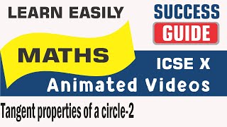 ICSE X CLASS MATHS -Tangent properties of a circle-2-intersecting chords of a circle by Successguide