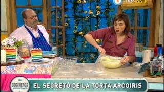 Torta arcoíris clásica Parte 1