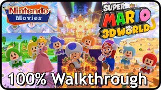 Super Mario 3D World - Full Game (100% Multiplayer Walkthrough)