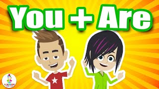 Contractions | Grammar for Kids | English for Kids | Kid's Learning Videos | ESL | EFL