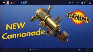 NEW CANNONADE WEAPON FORTNITE STW, Full GOD ROLL, Solo lvl 100 Storm Chest.