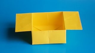 оригами коробочка, бумажная коробочка оригами, origami paper box