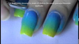 Effetto spugnato ( con smalti )