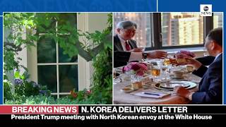 President Donald Trump meeting with North Korean envoy at the White House