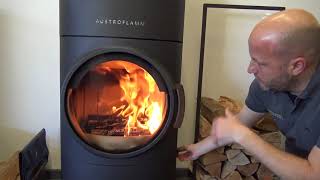 Горение печи-камина Austroflamm Clou Xtra & Clou Compact