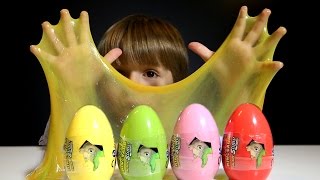 Fun with Slime: Dino Slimy Surprise Eggs