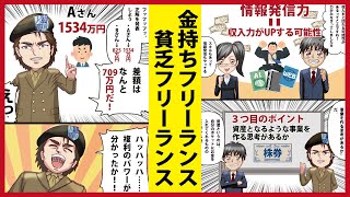 【マンガ】金持ちフリーランス貧乏フリーランス