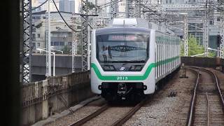 Seoul Metro Line 2 burn-in test train at Guro Digital Complex