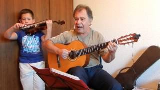 hava nagila guitar violin хава нагила на гитаре и скрипке Радость в Боге Сергей Абрамов