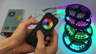 DC12V RGBW 4 in 1 LED Strip Lights Works with RT4 4 Zones Wireless Controller