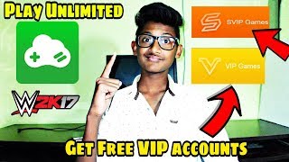 Cloud games android | how to get free Accounts for playing wwe 2k17 unlimited VIP account