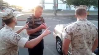 Oceanside CA Car Salesman VS MARINE!