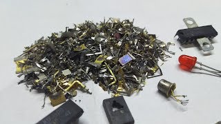 Золотая лигатура из радиодеталей. Подготовка к аффинажу.