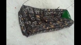 Самодельный лежачий скрадок на гуся!