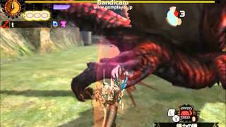 【MH4G】集会所G緊急テオ・テスカトル 操虫棍3'45