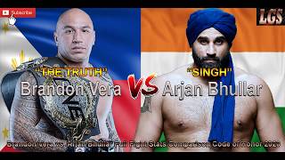 Brandon Vera vs. Arjan Bhullar Full Fight Stats Comparison Code of Honor 2020